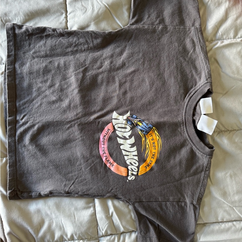 Zara Brown Kids Tee with Colorful Graphic